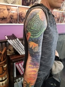 Full Color Beach to Space Sleeve